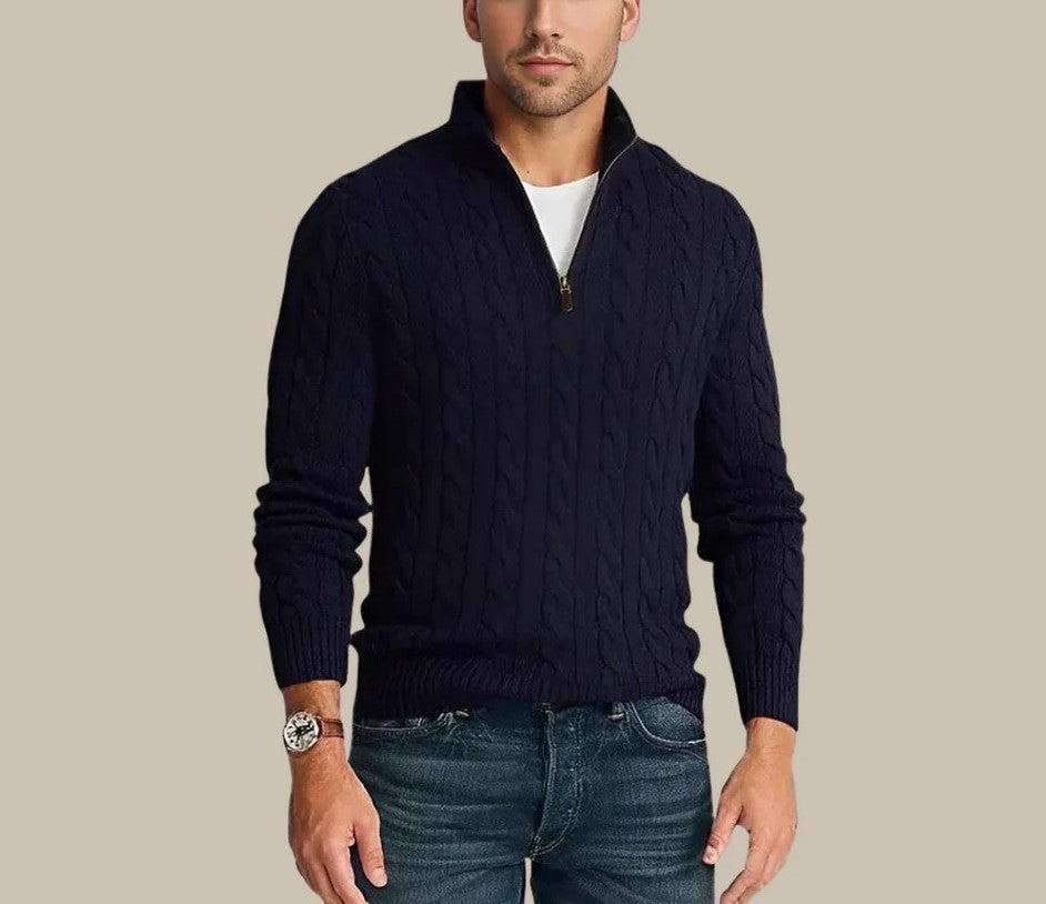 Stilvolles Sweatshirt mit Reißverschluss für Männer - Atreus