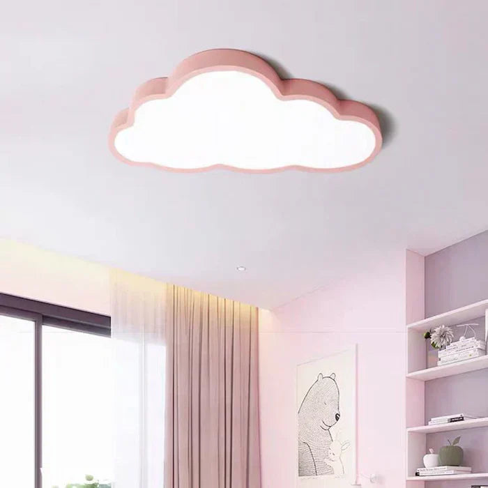 LumiCloud – LED børneværelsesloftlampe sky-design – varm hvid