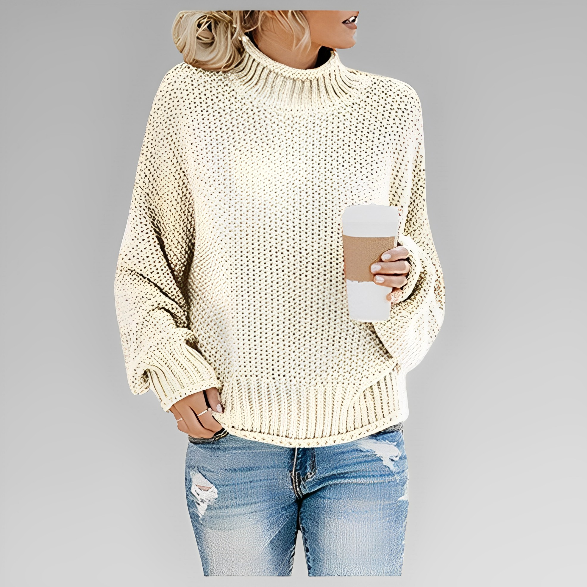 Devako Mira dame-rullekravepullover