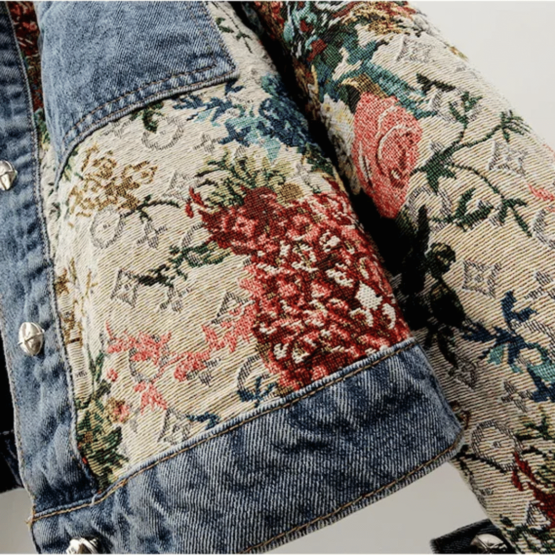 Morisot Denim-Blumenjacke