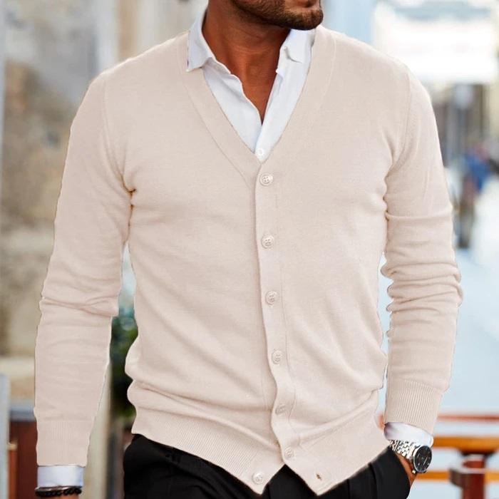 Lässige Herren-Strickjacke - Magne