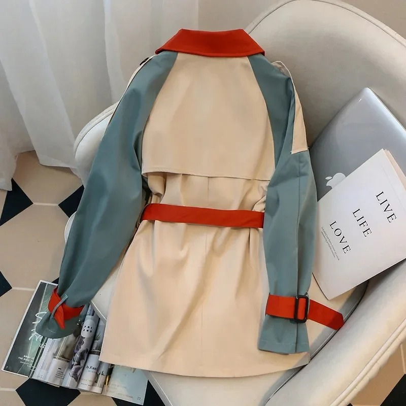 Caren Coat | Colourblock Trenchcoat für Damen für Stil und Komfort