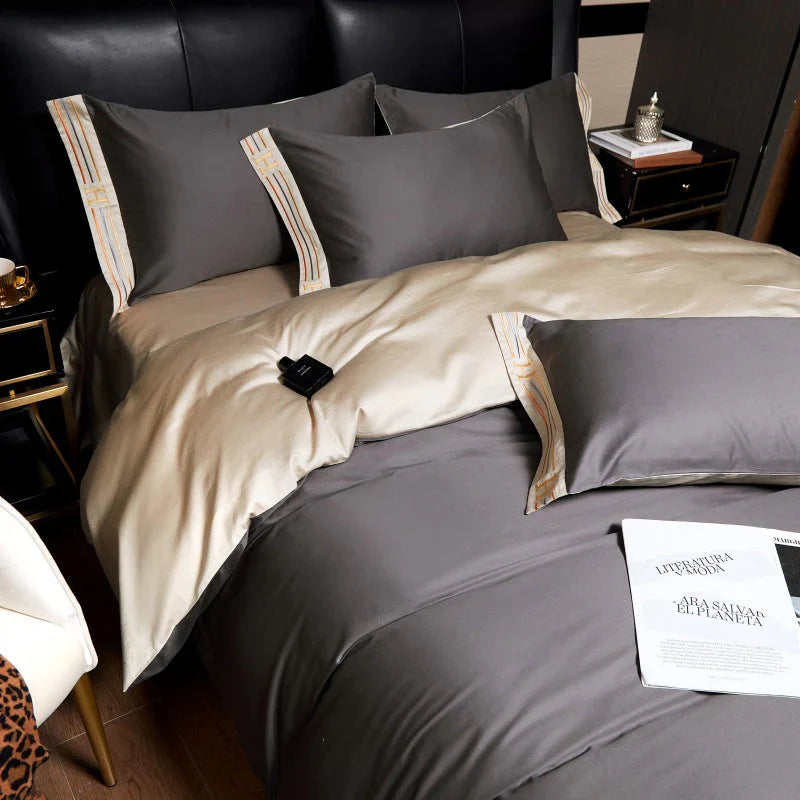 Luxus-Satin-Bettwäsche 4-teiliges Set - OpulenceSleep