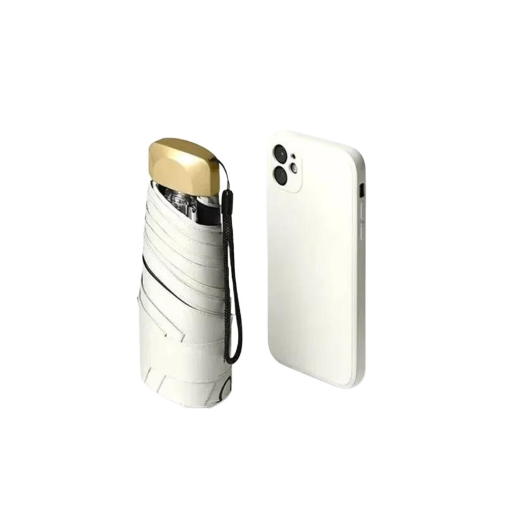 PocketShield – Mini paraply med UV-beskyttelse, let og vindbestandig