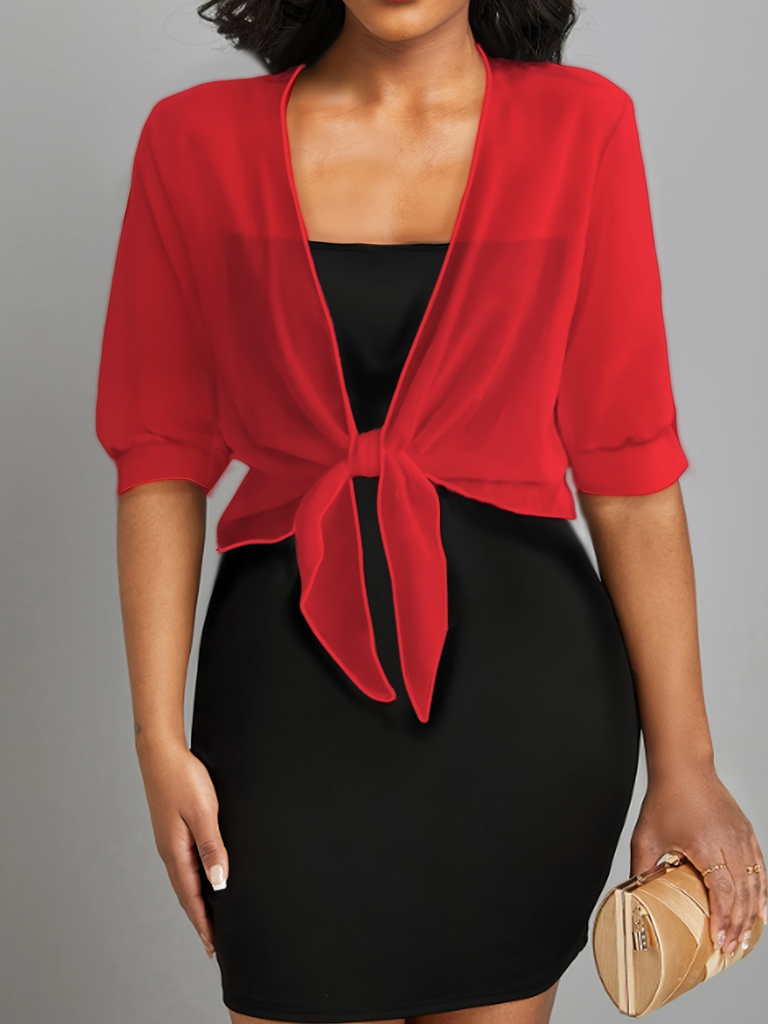 Weiße Bluse mit offener Front - Hilma