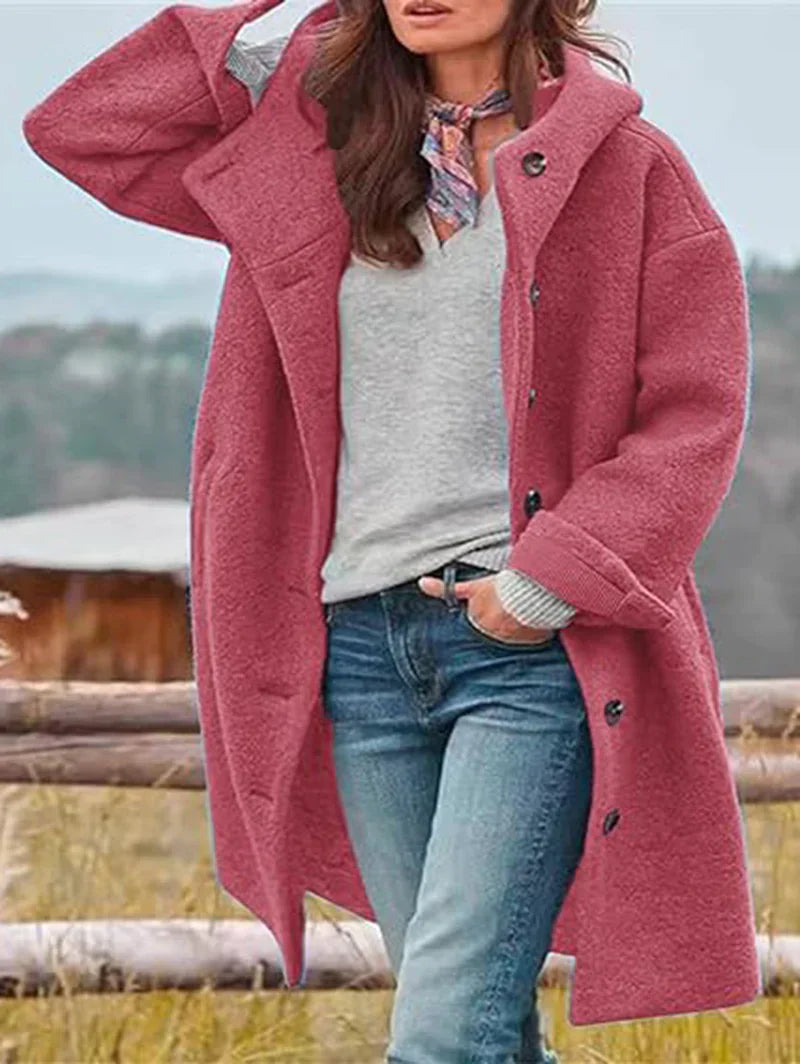 Virginie| Wolljacke mit Kapuze