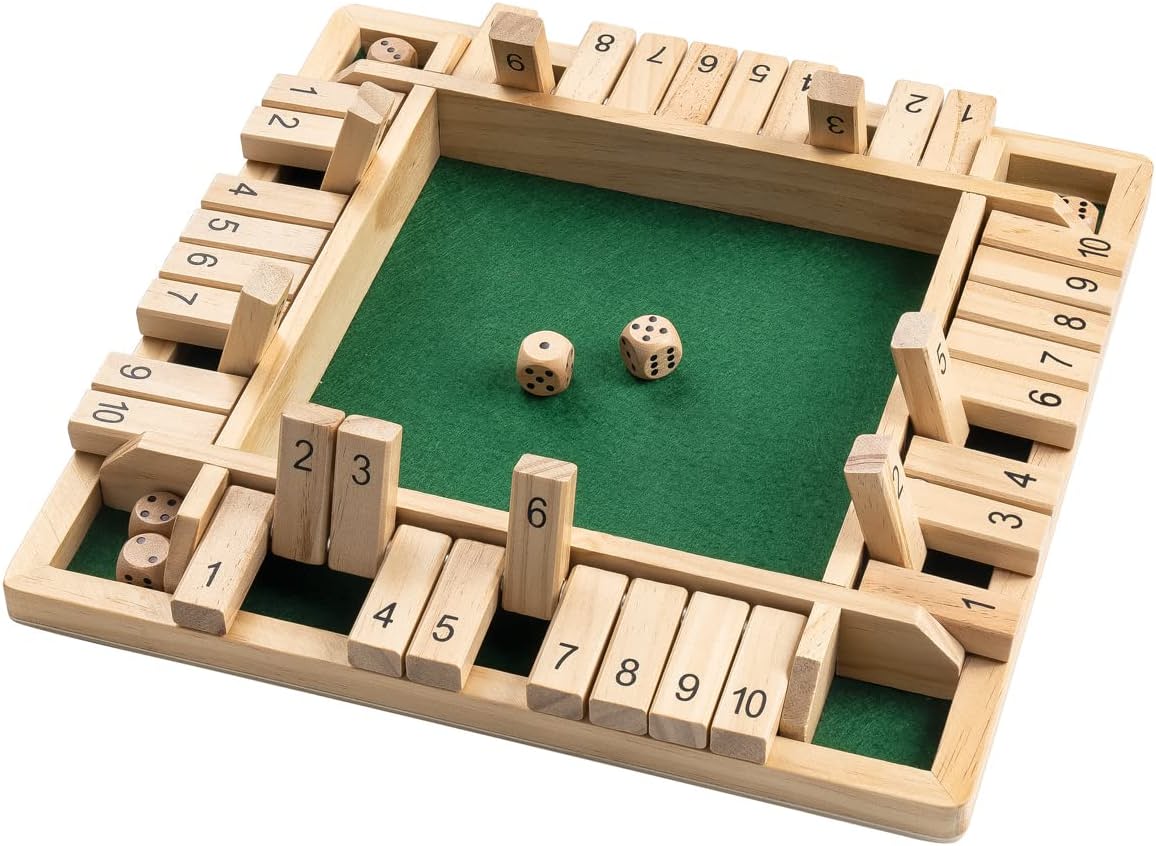 Brettspiel mit Holzwürfeln - RekenRijk