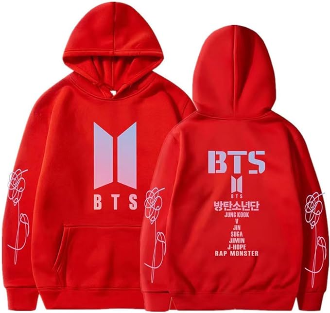 Devako BTS Sweatshirt mit Kapuze Casual Hoodie Cosplay Jas Top