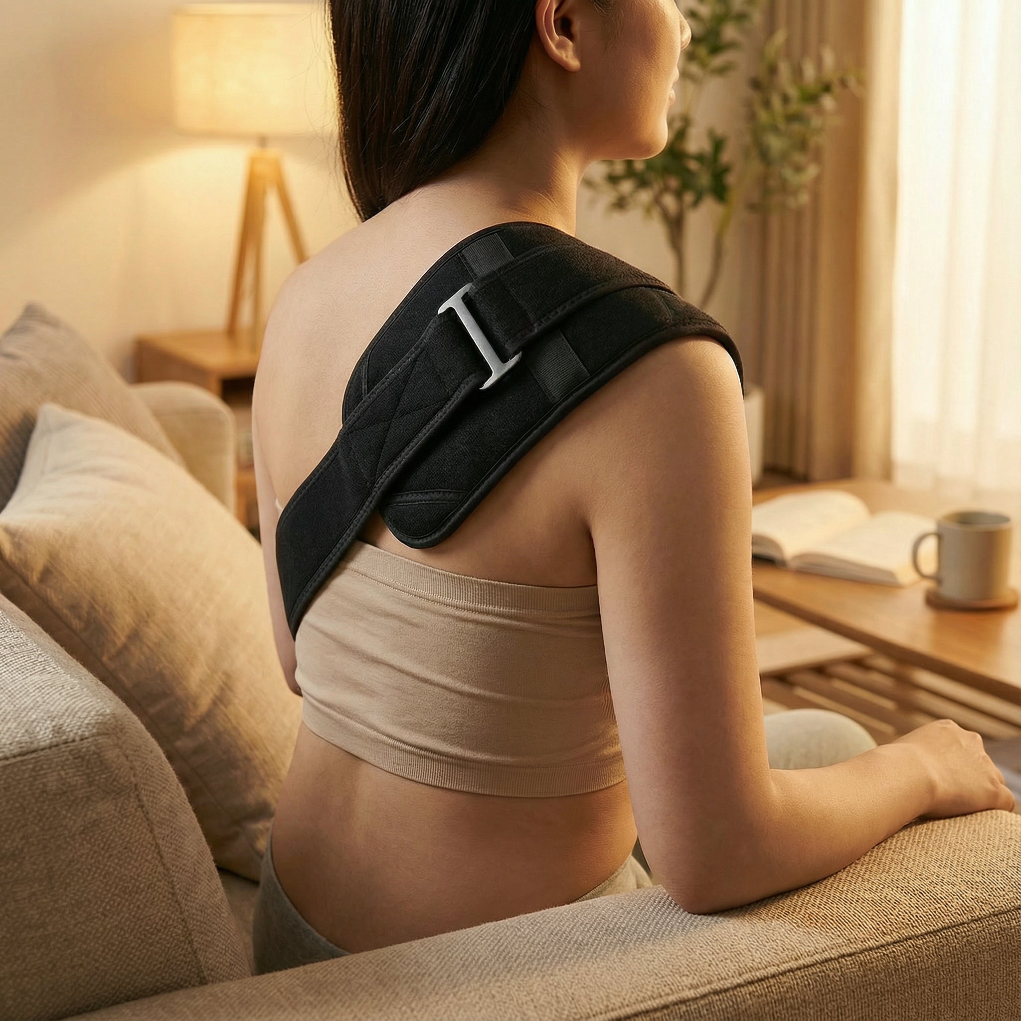 Panneau lumineux LED – Panneau portable à lumière rouge avec minuterie et bande de fixation