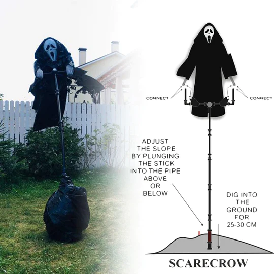 Screamer | Uhyggeligt have-spøgelse med lyd og bevægelse til Halloween
