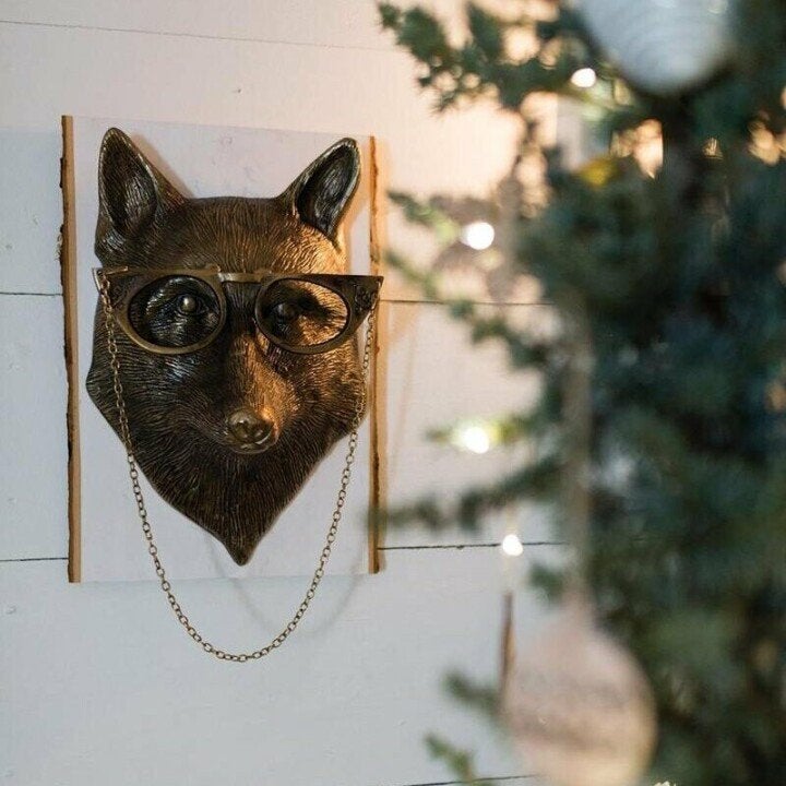 WallCritters – Verspielte Tierkopf-Wanddekoration – Handbemaltes Resin-Design