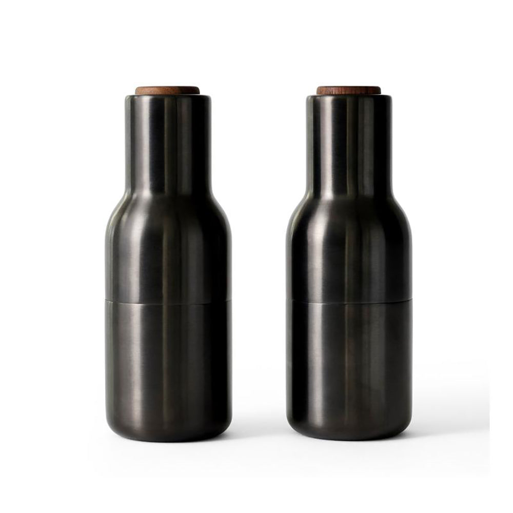 Culina – Flaschenmühlen 2er-Set Salz & Pfeffer – Keramikmahlwerk modern
