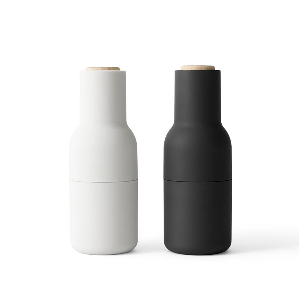 Culina – Flaschenmühlen 2er-Set Salz & Pfeffer – Keramikmahlwerk modern