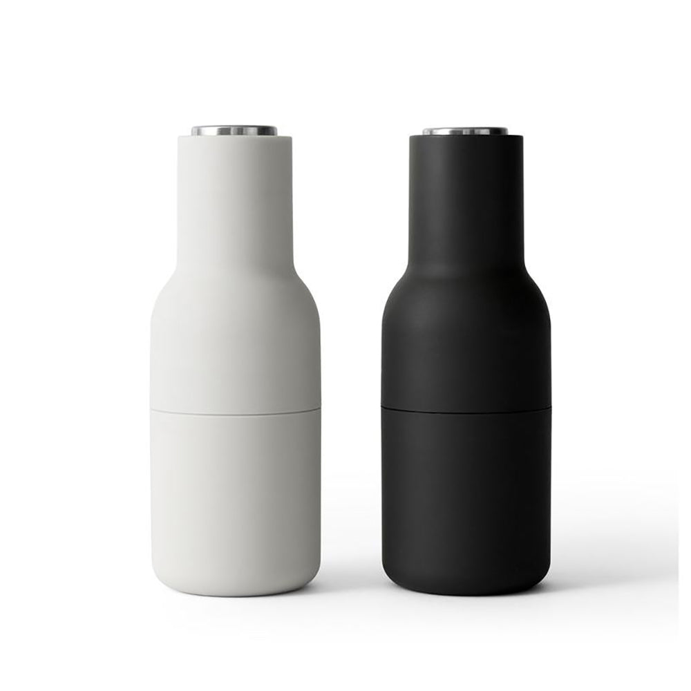 Culina – Flaschenmühlen 2er-Set Salz & Pfeffer – Keramikmahlwerk modern