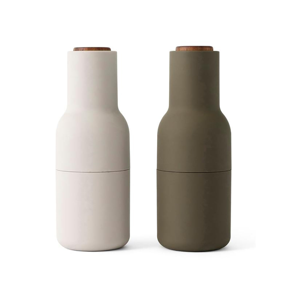 Culina – Flaschenmühlen 2er-Set Salz & Pfeffer – Keramikmahlwerk modern