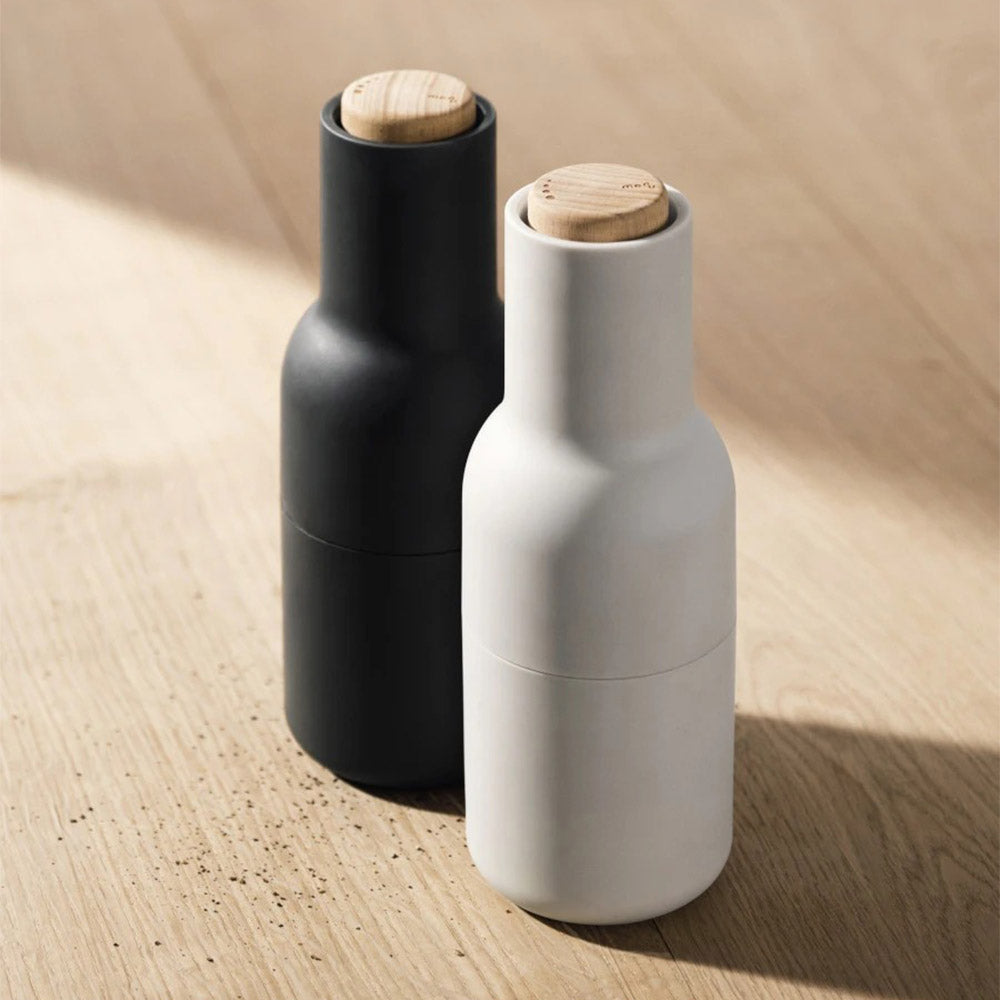 Culina – Flaschenmühlen 2er-Set Salz & Pfeffer – Keramikmahlwerk modern