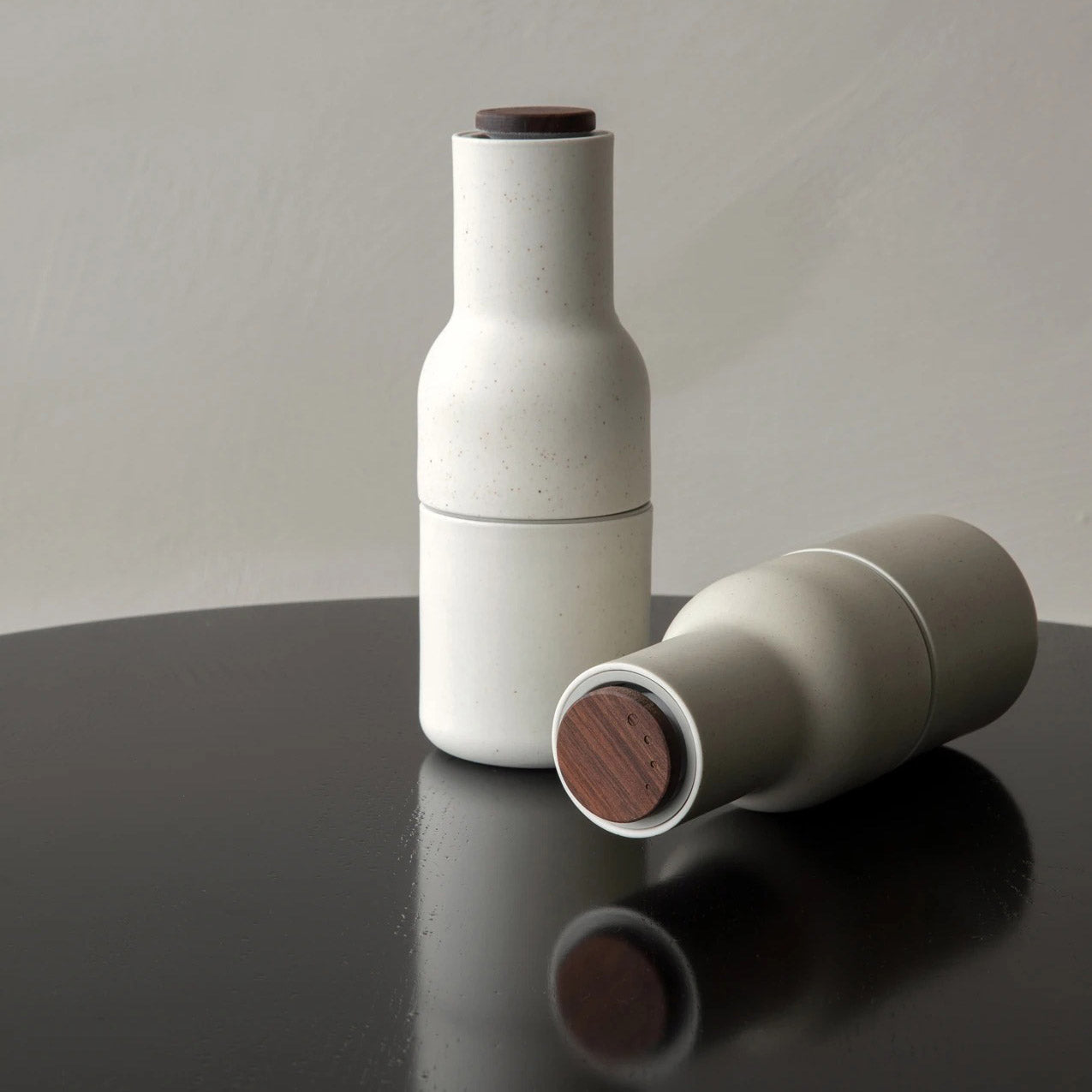 Culina – Flaschenmühlen 2er-Set Salz & Pfeffer – Keramikmahlwerk modern