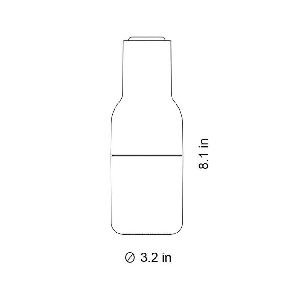 Culina – Flaschenmühlen 2er-Set Salz & Pfeffer – Keramikmahlwerk modern