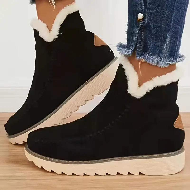 Annette - Plüschpelzstiefel für Frauen