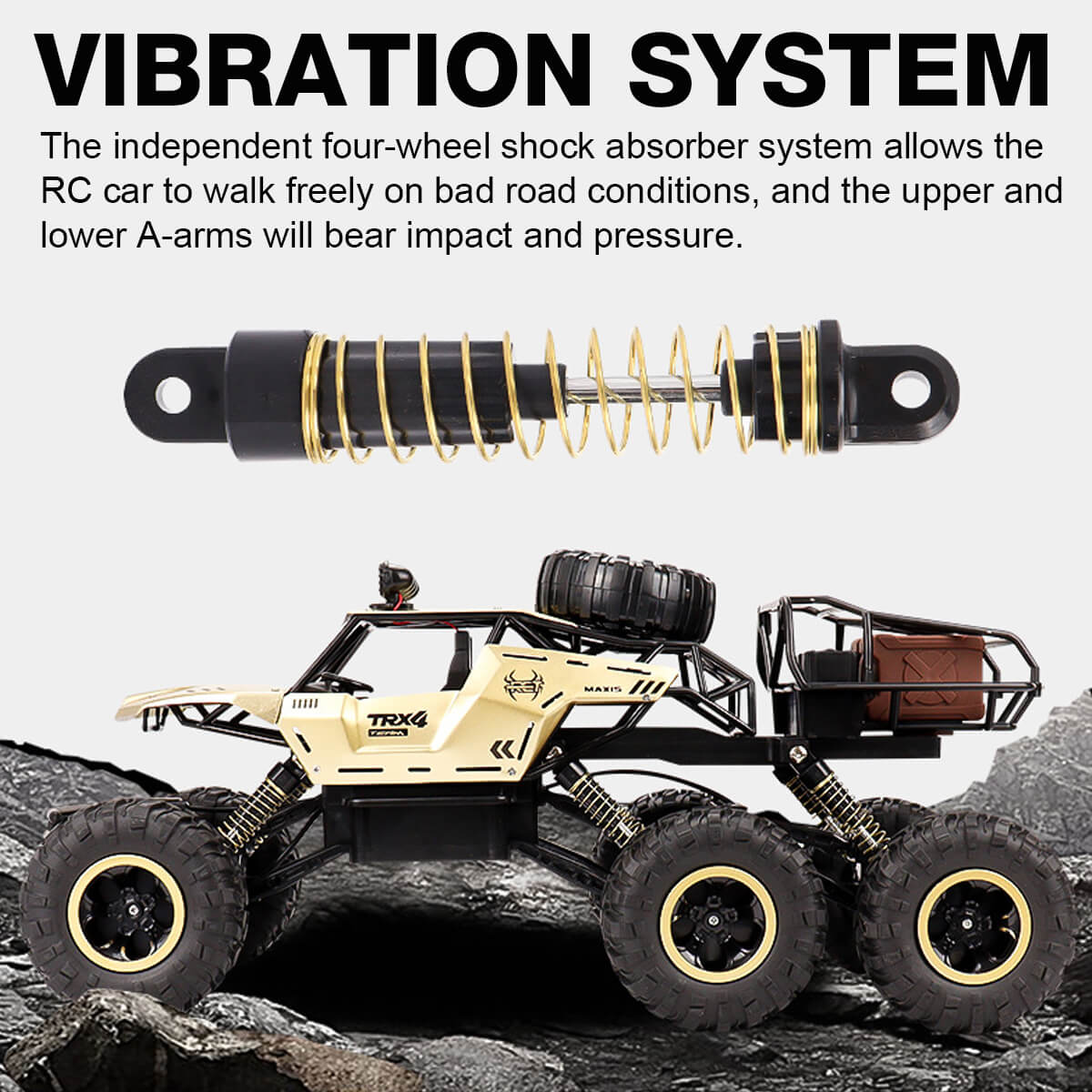 TerraX – RC-Monster-Truck 6-Rad Offroad 1:12 – Kinder & Outdoor-Fans