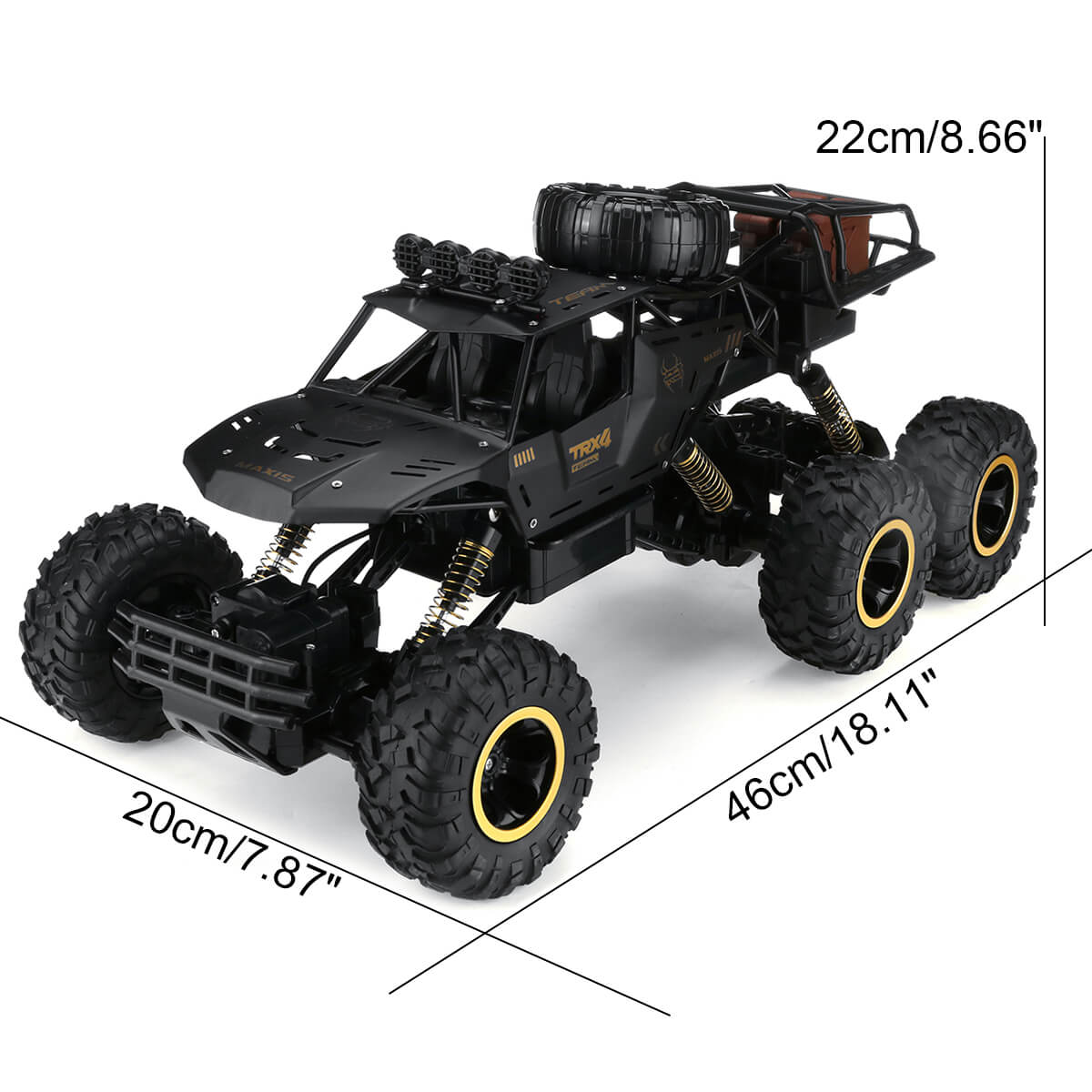 TerraX – RC-Monster-Truck 6-Rad Offroad 1:12 – Kinder & Outdoor-Fans