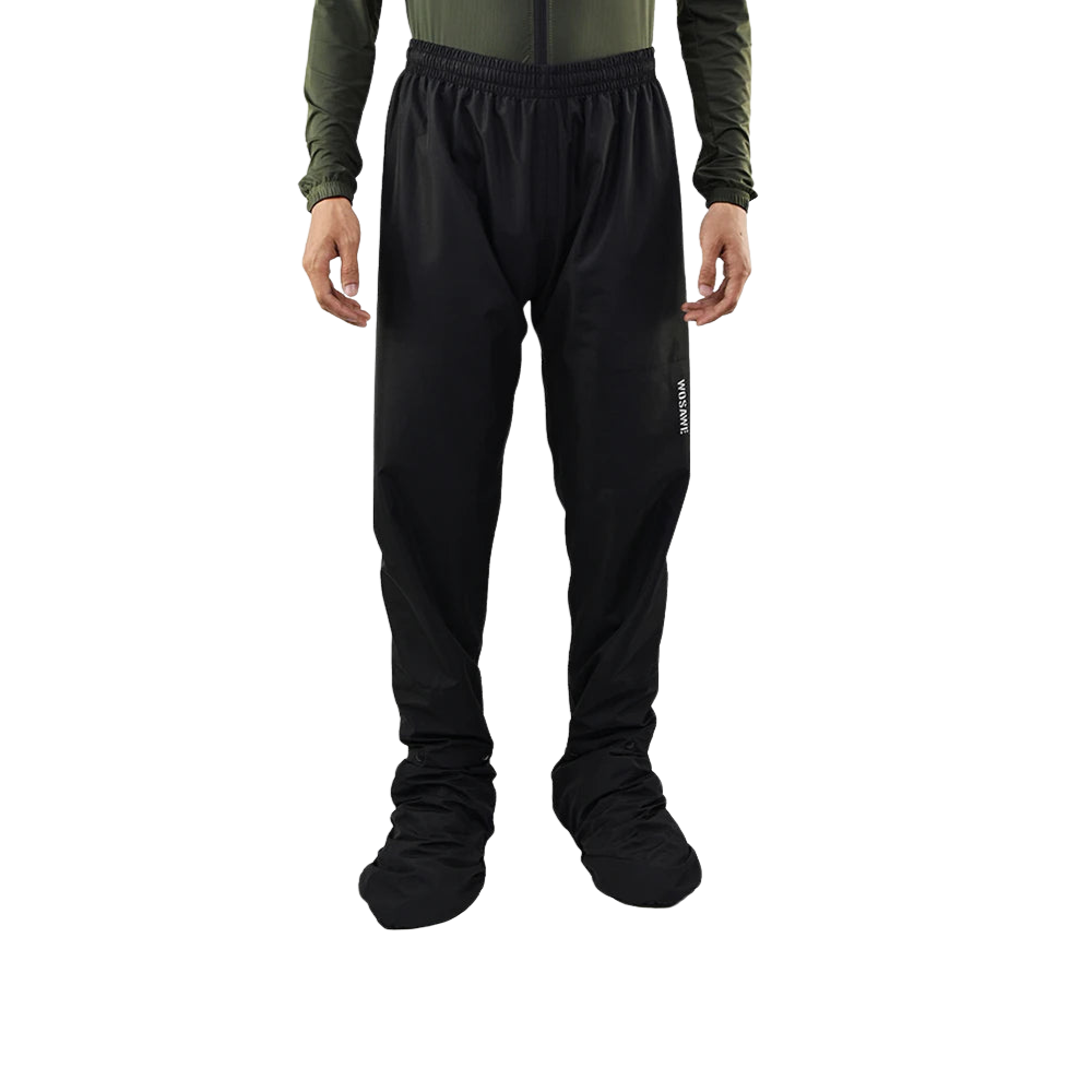 Wasserdichter Herren Motorrad Regenmantel mit Reflektoren, Schwarz/Grün, S-XXXL