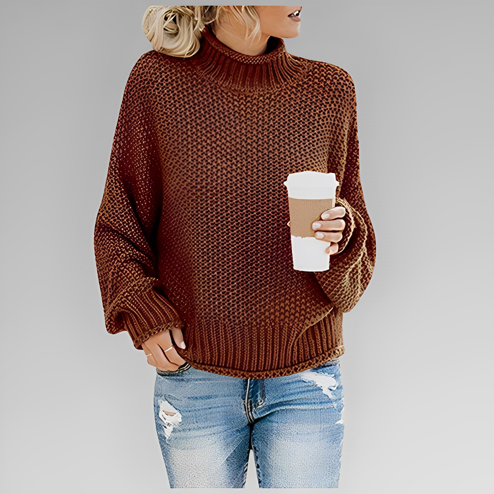 Devako Mira dame-rullekravepullover