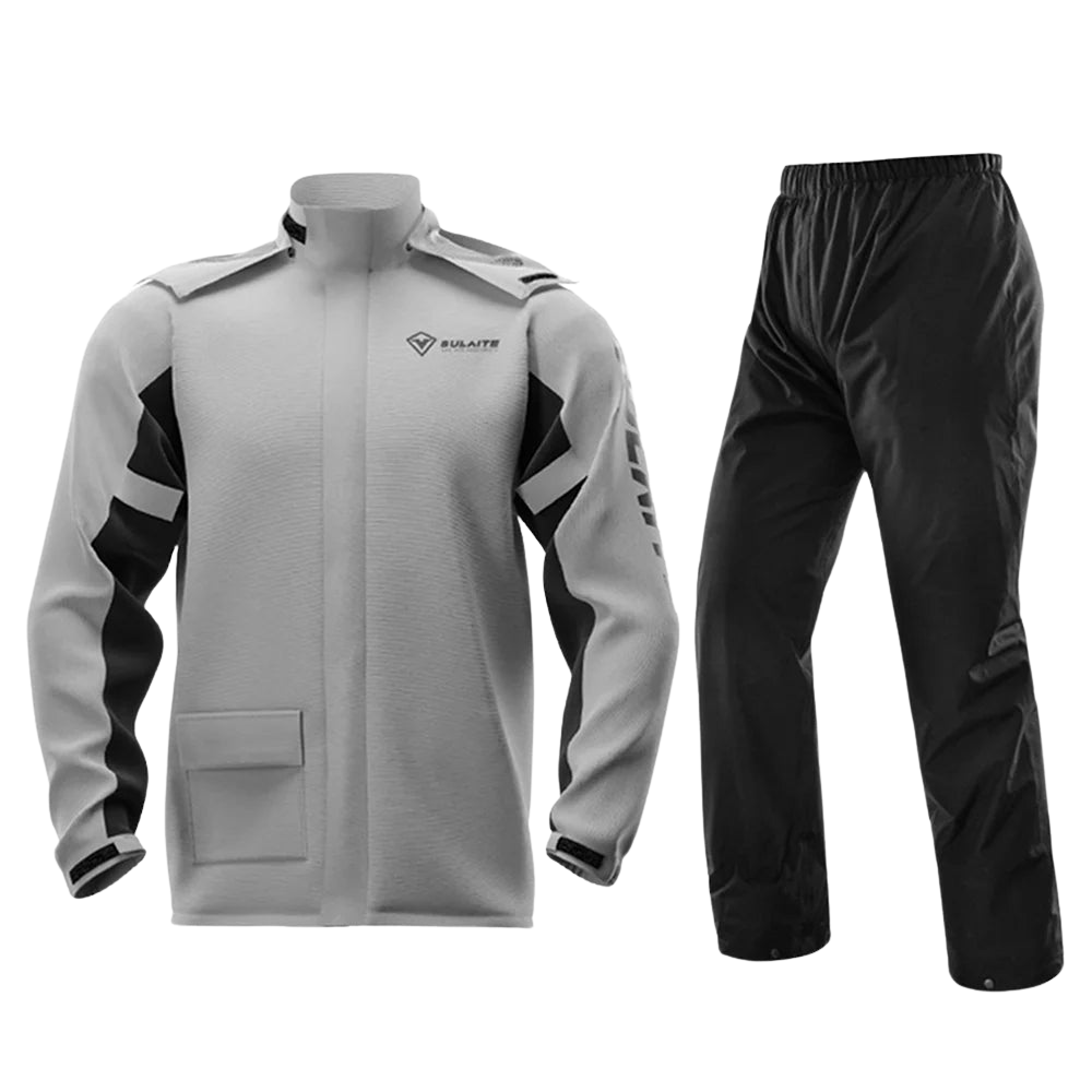 Combinaison de pluie pour moto pour hommes et femmes, 100% étanche, légère et respirante