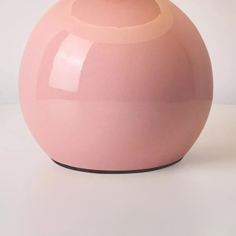 Kleine Pilz-Tischlampe - Creme Windkeramik