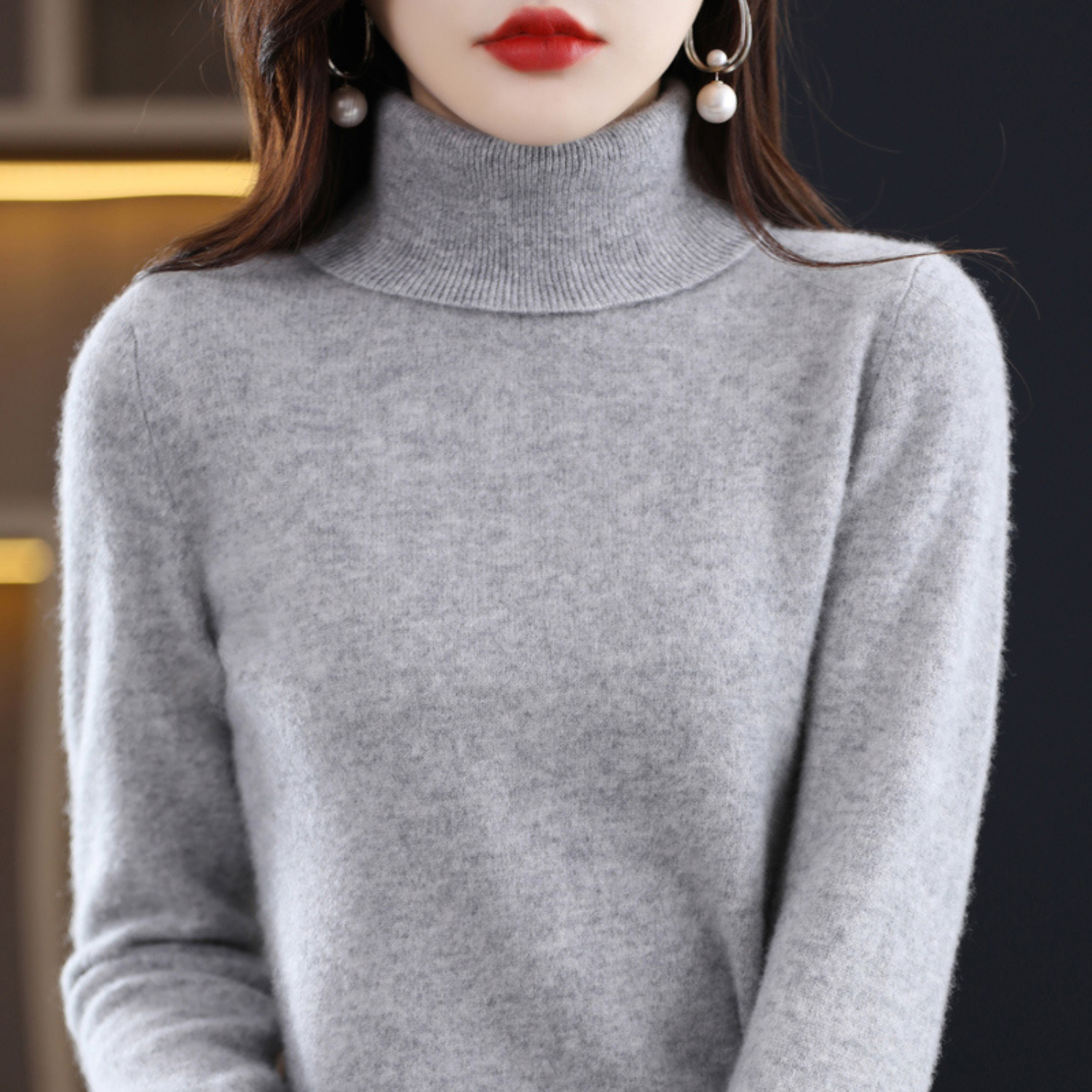 Elena Kaschmir rullekravepullover – luksuriøs, varm & stilfuld