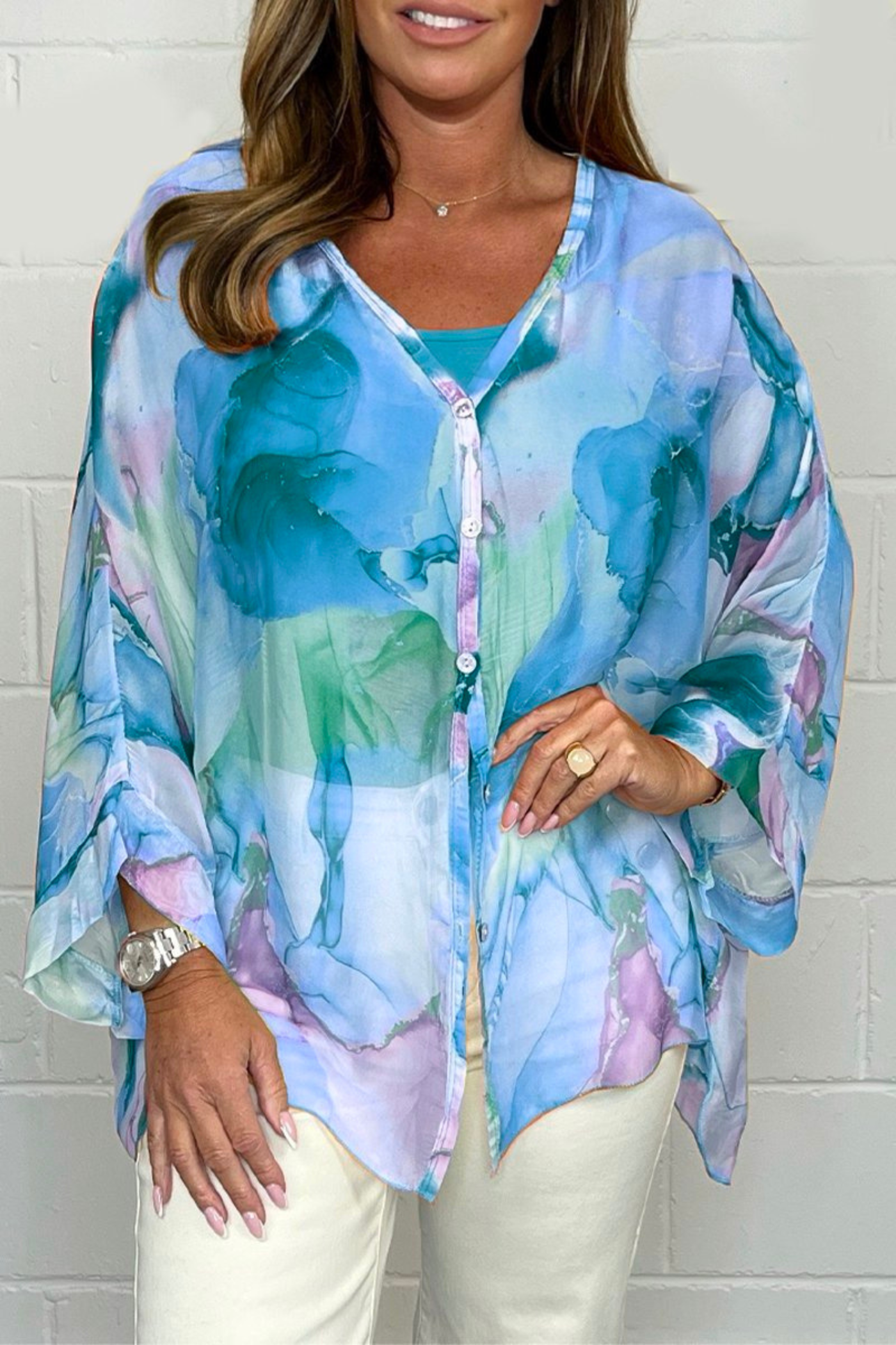 Ethische Chiffonbluse - Anya