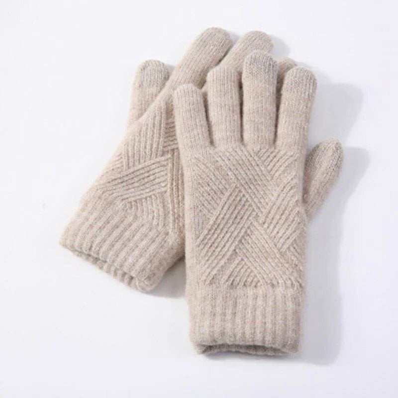 Bequeme gestrickte Damenhandschuhe - Isabelle