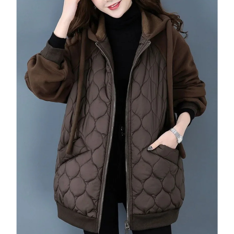 Ylka Jacket | Übergroße Steppjacke mit Kapuze für winterlichen Komfort