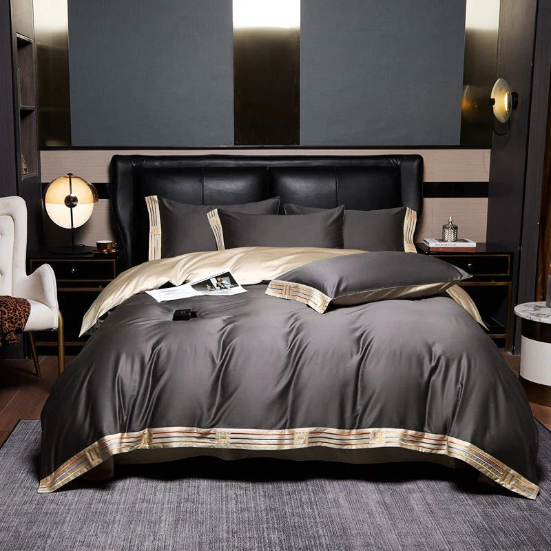 Luxus-Satin-Bettwäsche 4-teiliges Set - OpulenceSleep