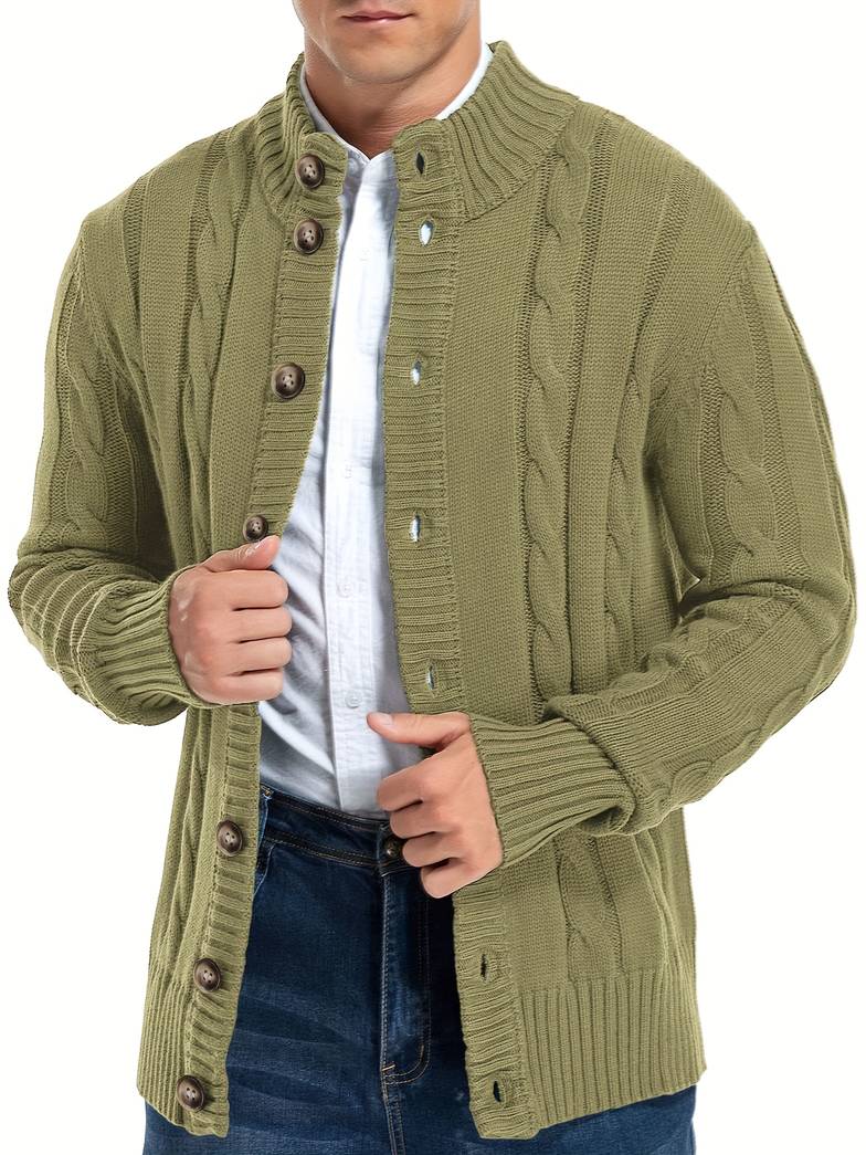 Devako Polar Cardigan til mænd - stilfuldt mønster og behageligt design