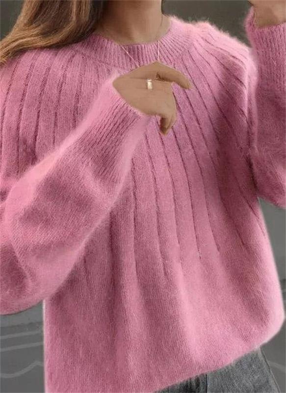 Flauschiger Strickpulli - Inola