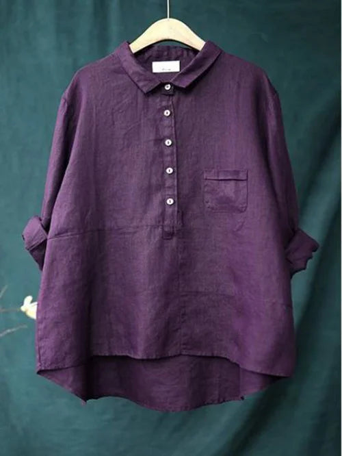 Vintage-Blusen aus Baumwolle und Leinen - Mabel