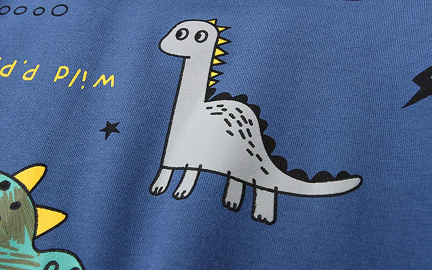 Set per bambini: completo abbigliamento ragazzo con stampa dinosauro