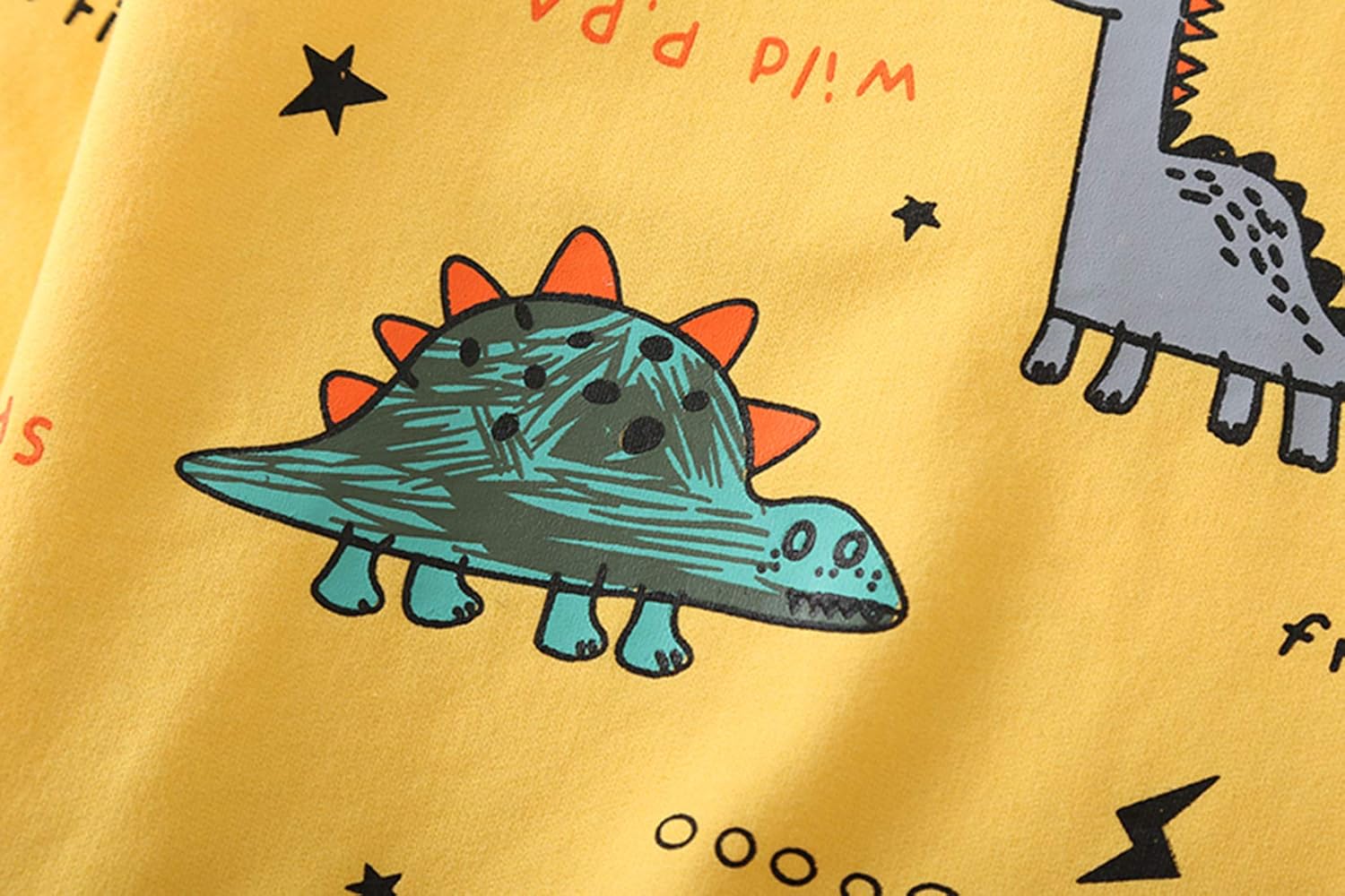 Set per bambini: completo abbigliamento ragazzo con stampa dinosauro