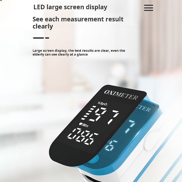 Virelio – Pulsoximeter mit LED-Display & Auto-Off – Für unterwegs