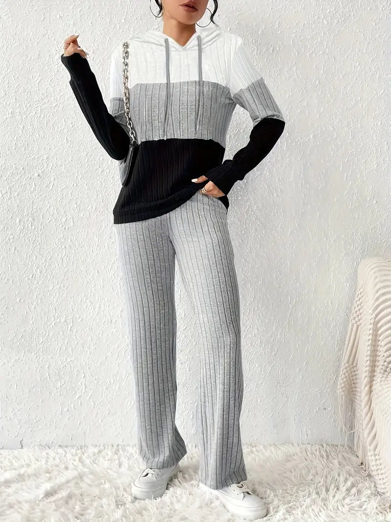 Damen-Kapuzenpullover und Hosen-Set - Quinci