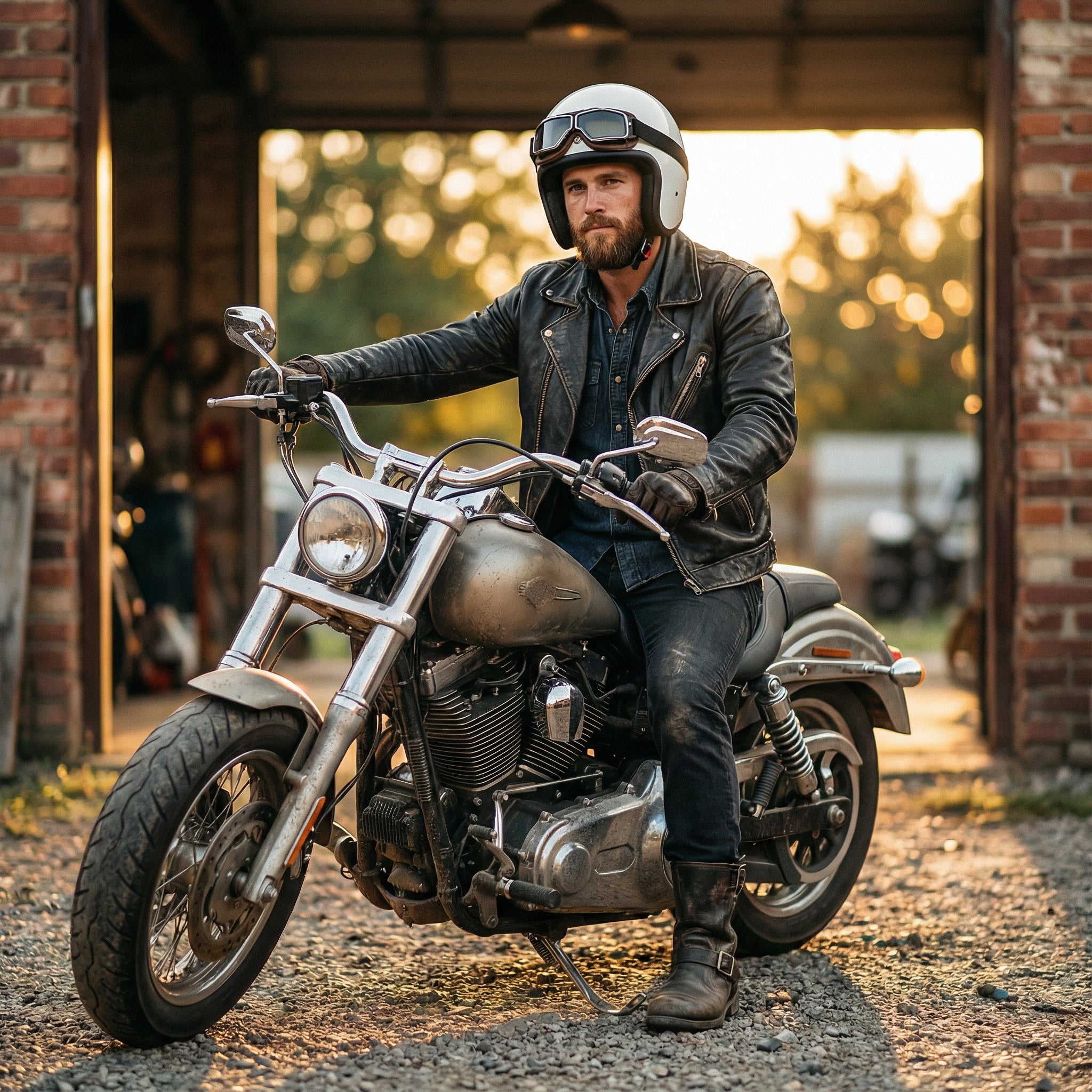 Kožené motocyklové brýle – RiderEdge