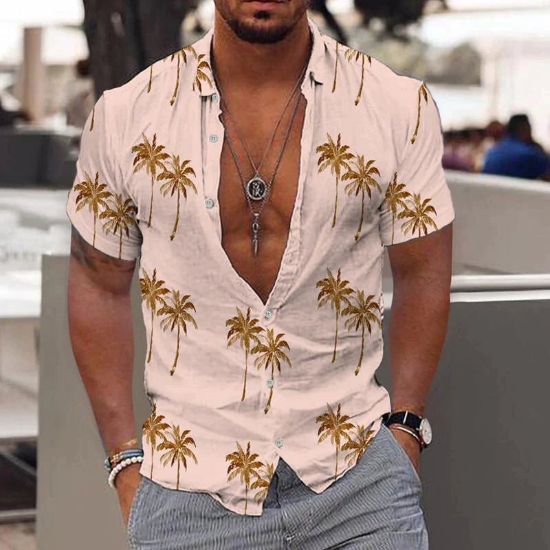Devako Joshua - Camicia di lino per uomini