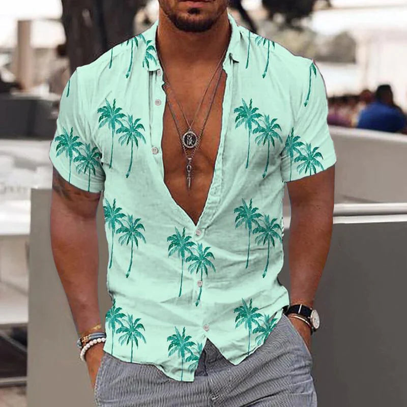 Devako Joshua - Camicia di lino per uomini