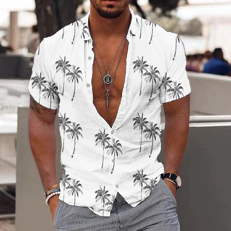 Devako Joshua - Camicia di lino per uomini