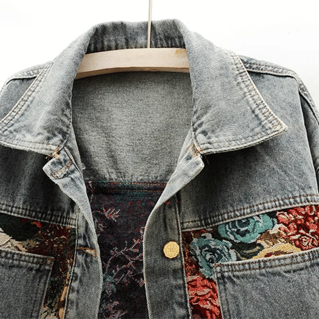 Morisot Denim-Blumenjacke