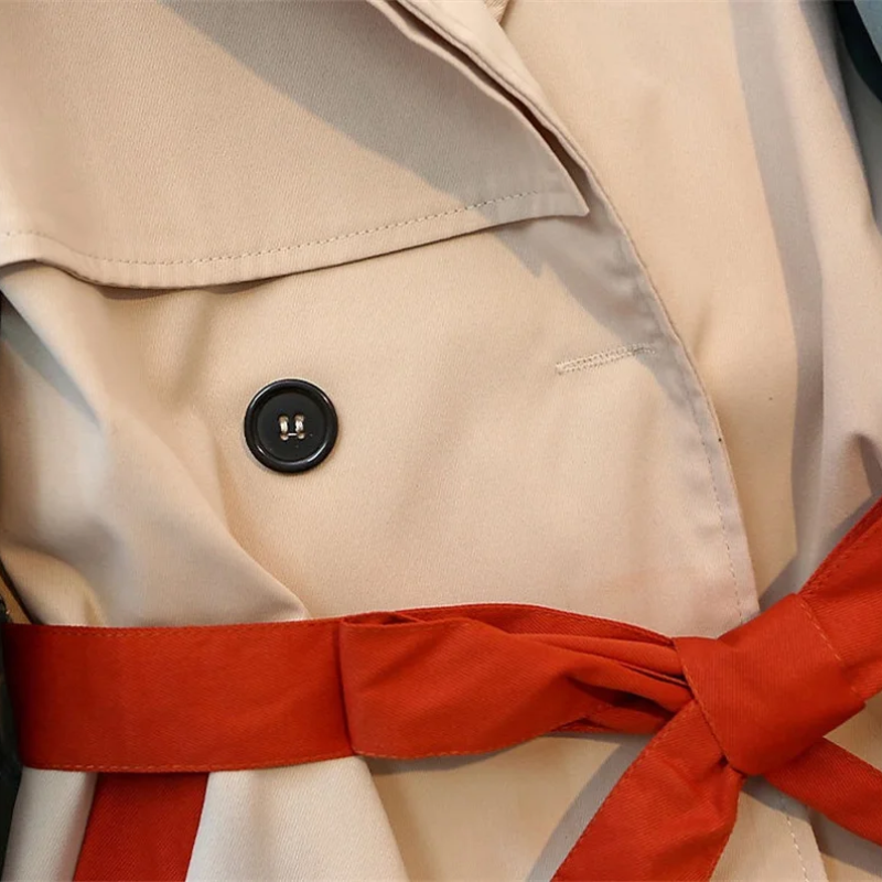 Caren Coat | Colourblock Trenchcoat für Damen für Stil und Komfort