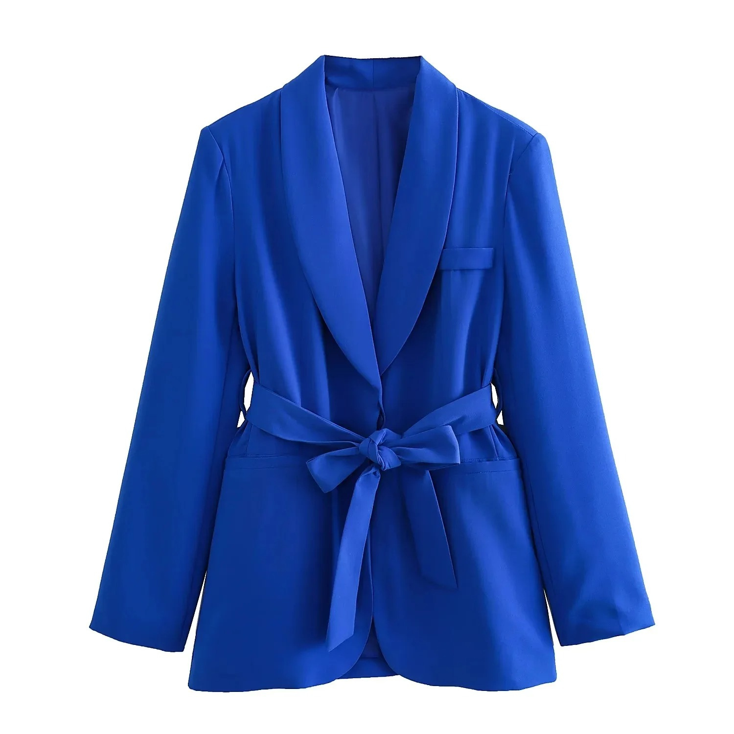 Mehrfarbiges Blazer- und Hosenset im Homewear-Stil - Bianca