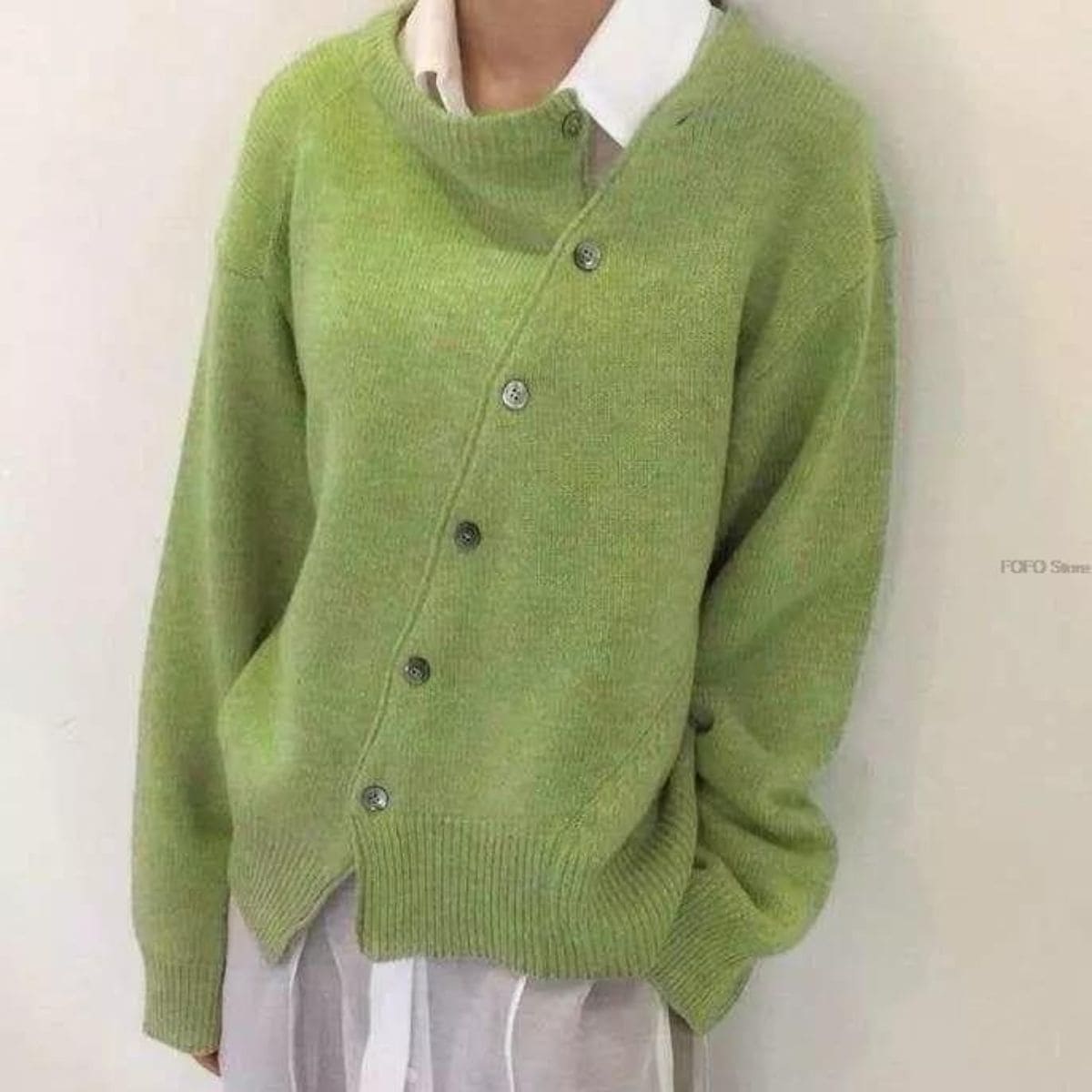 PureSoft – Kasjmirsweater med legende knaplukning
