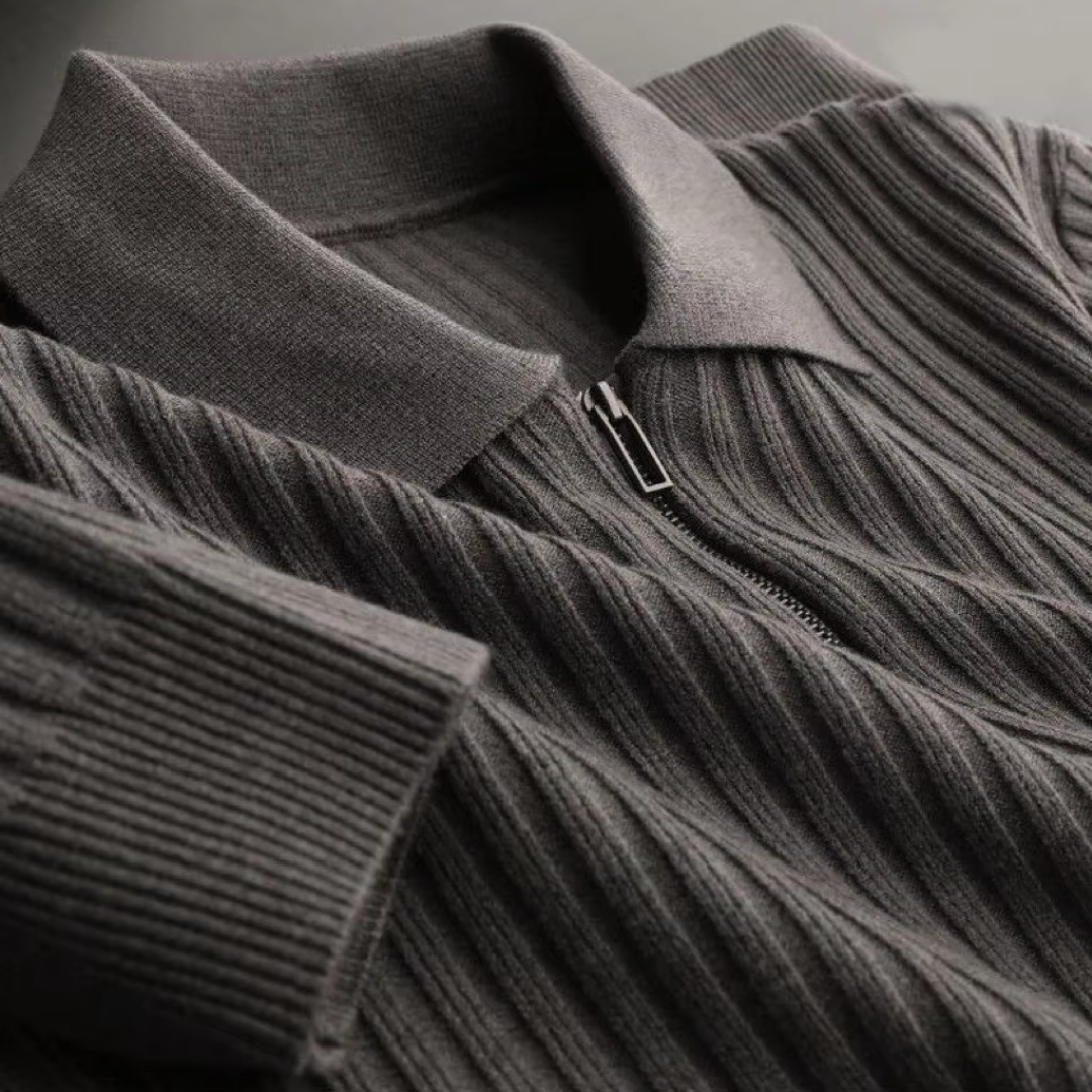Pull Eamon à fermeture éclair quart | Look intemporel élégant et confortable